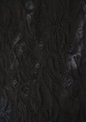 Lawn Chikankari Shawl D - 13 - Black