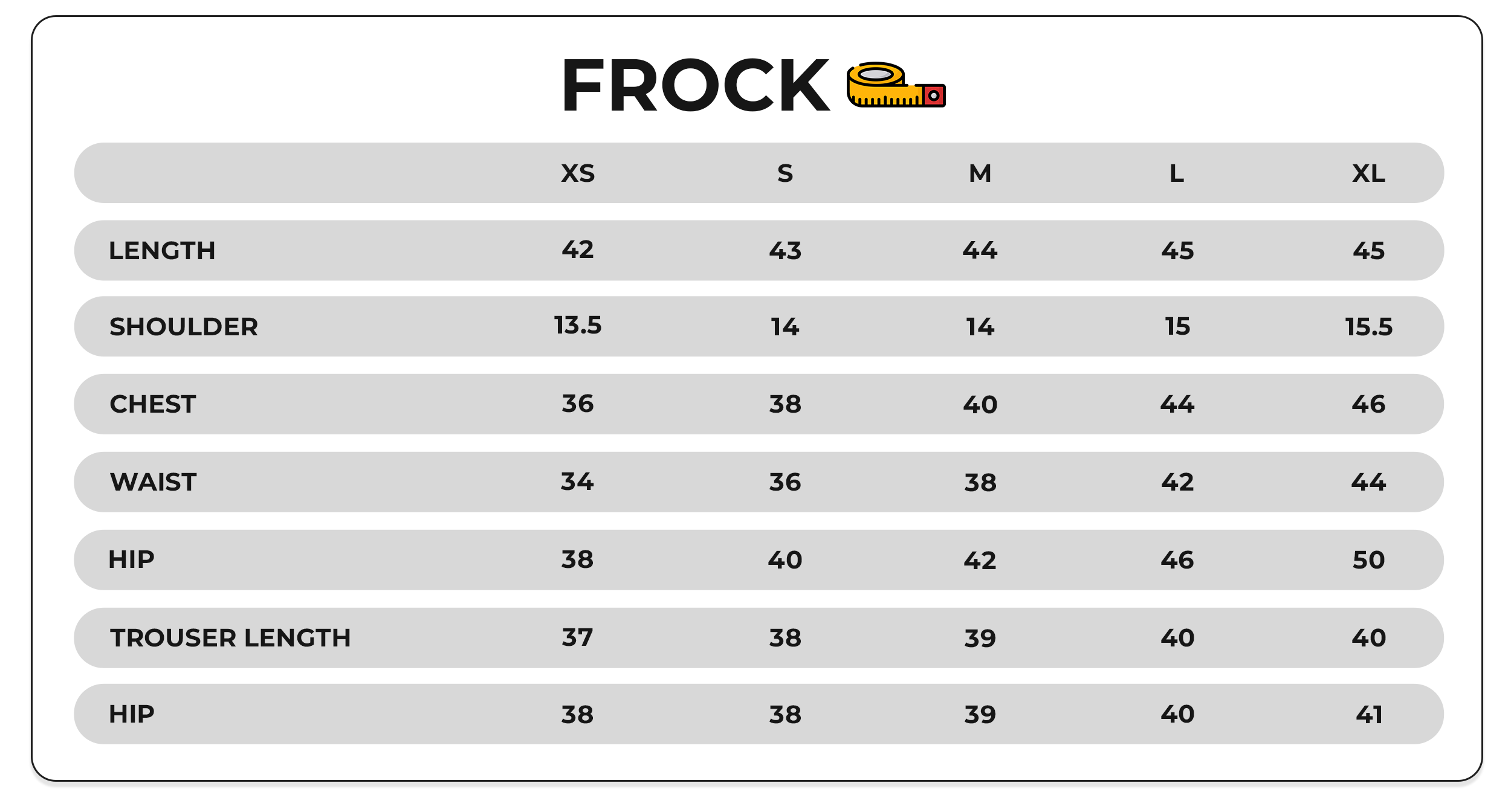 Size Chart Image