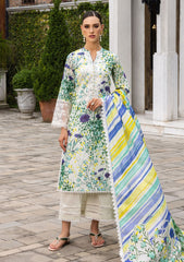 Lawn Collection - Zainab Chottani - Tahra - ZCT#10A - FROSTY ORCHID
