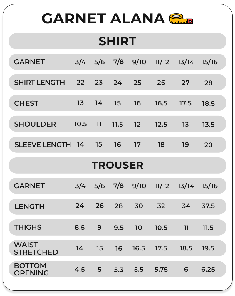 Size Chart Image