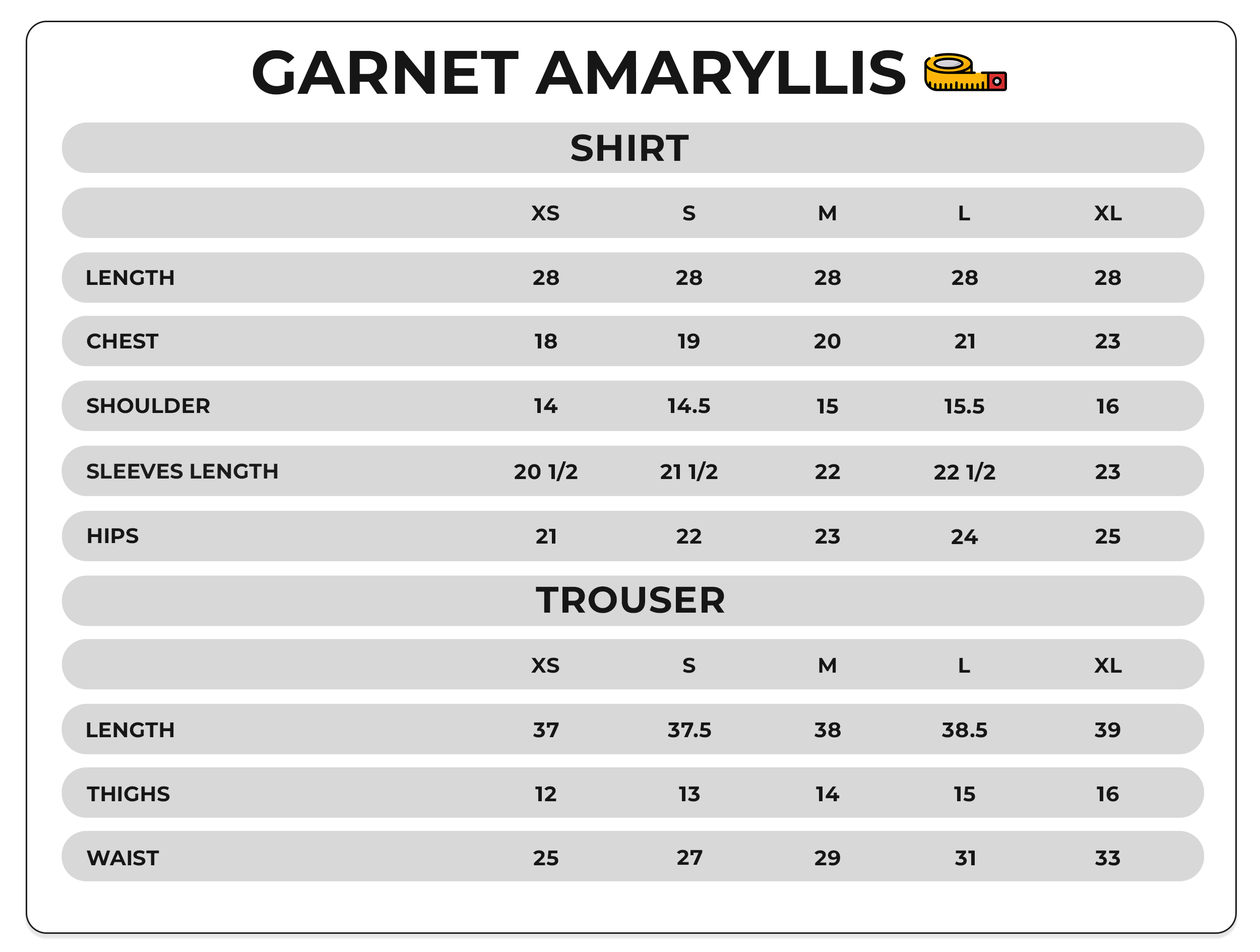 Size Chart Image