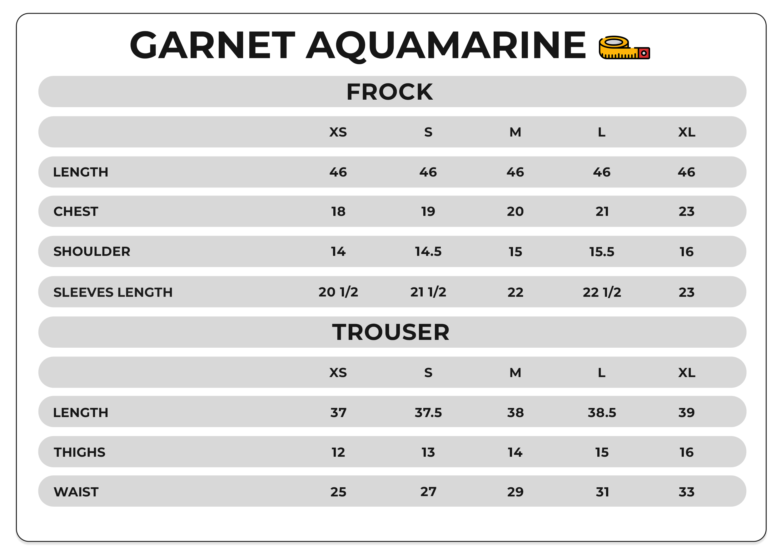 Size Chart Image