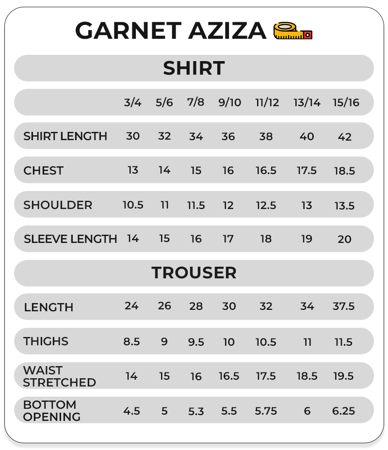 Size Chart Image