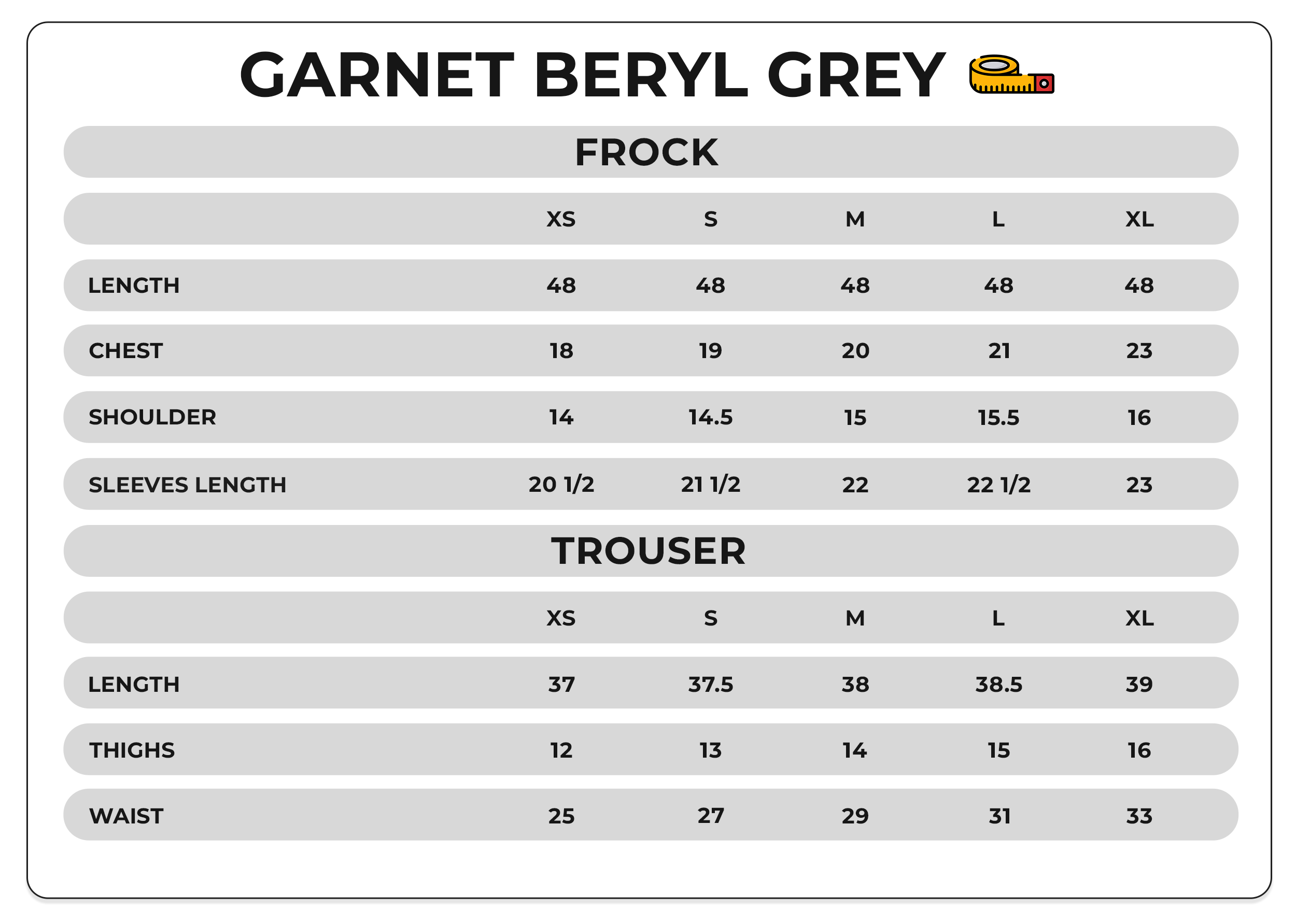 Size Chart Image