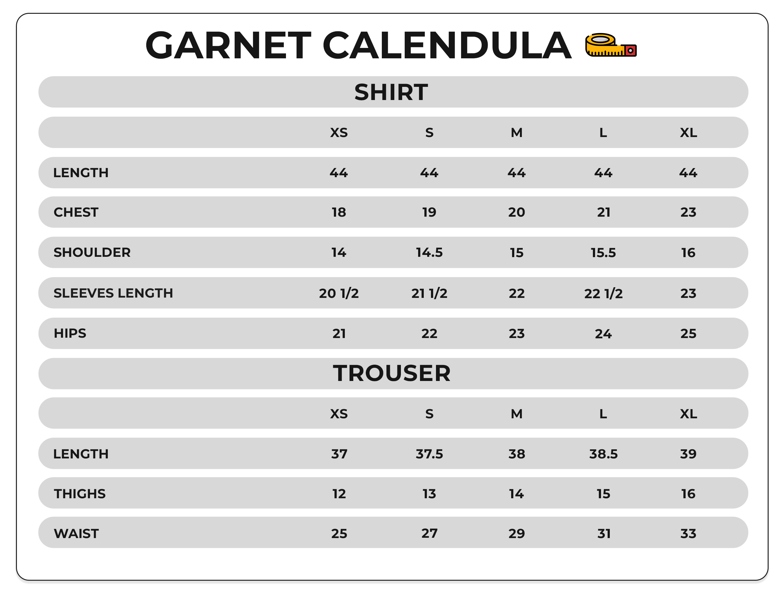 Size Chart Image