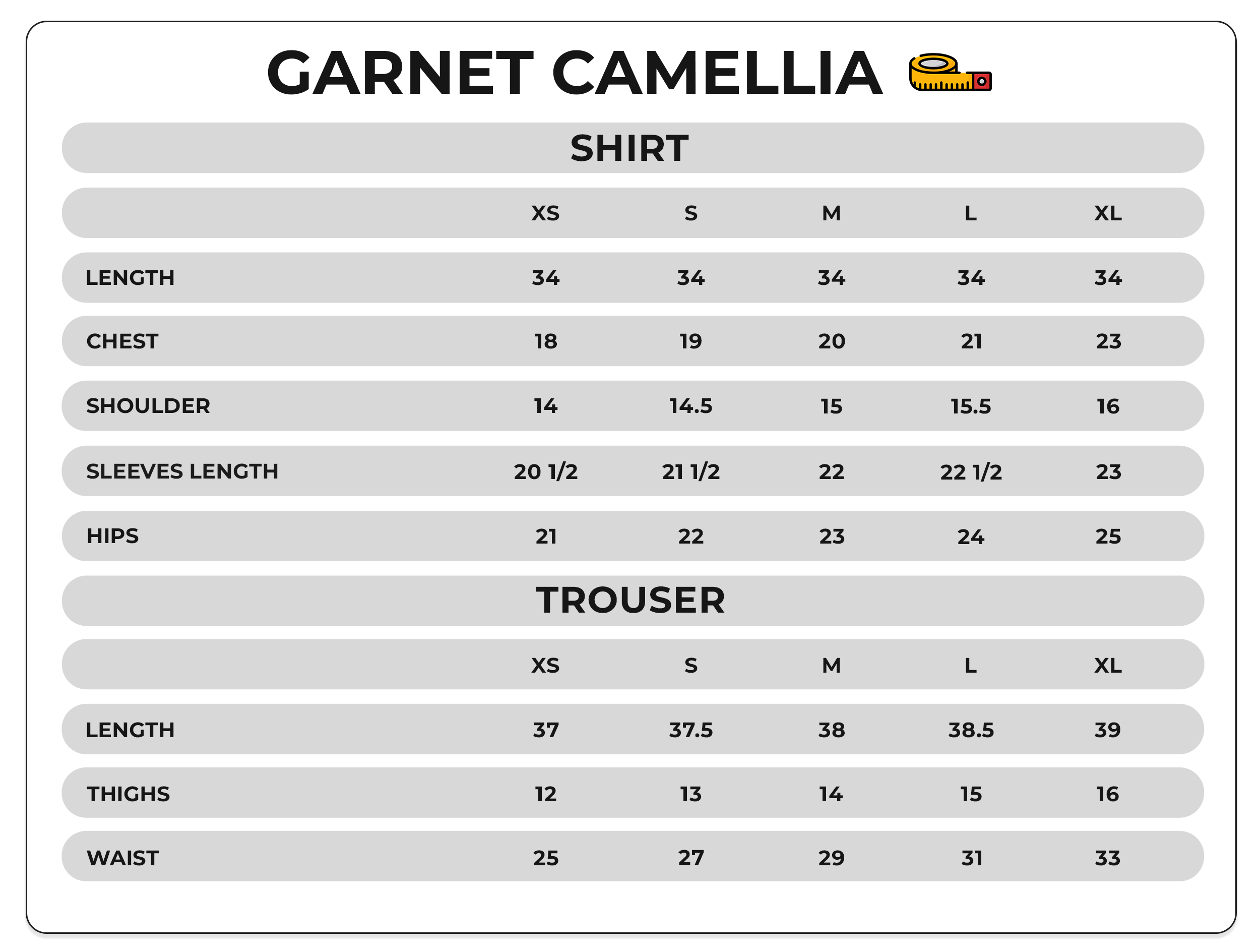 Size Chart Image