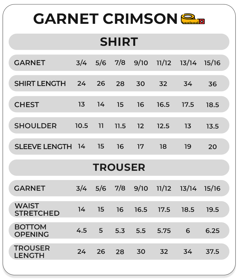 Size Chart Image