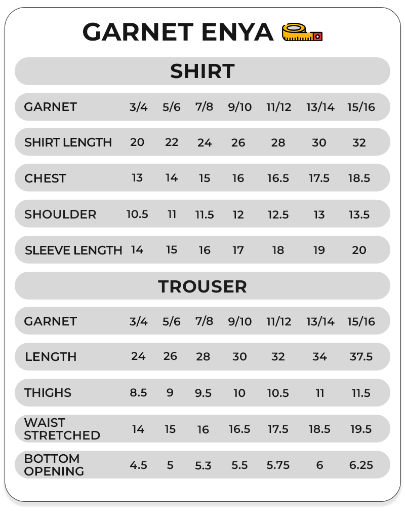 Size Chart Image