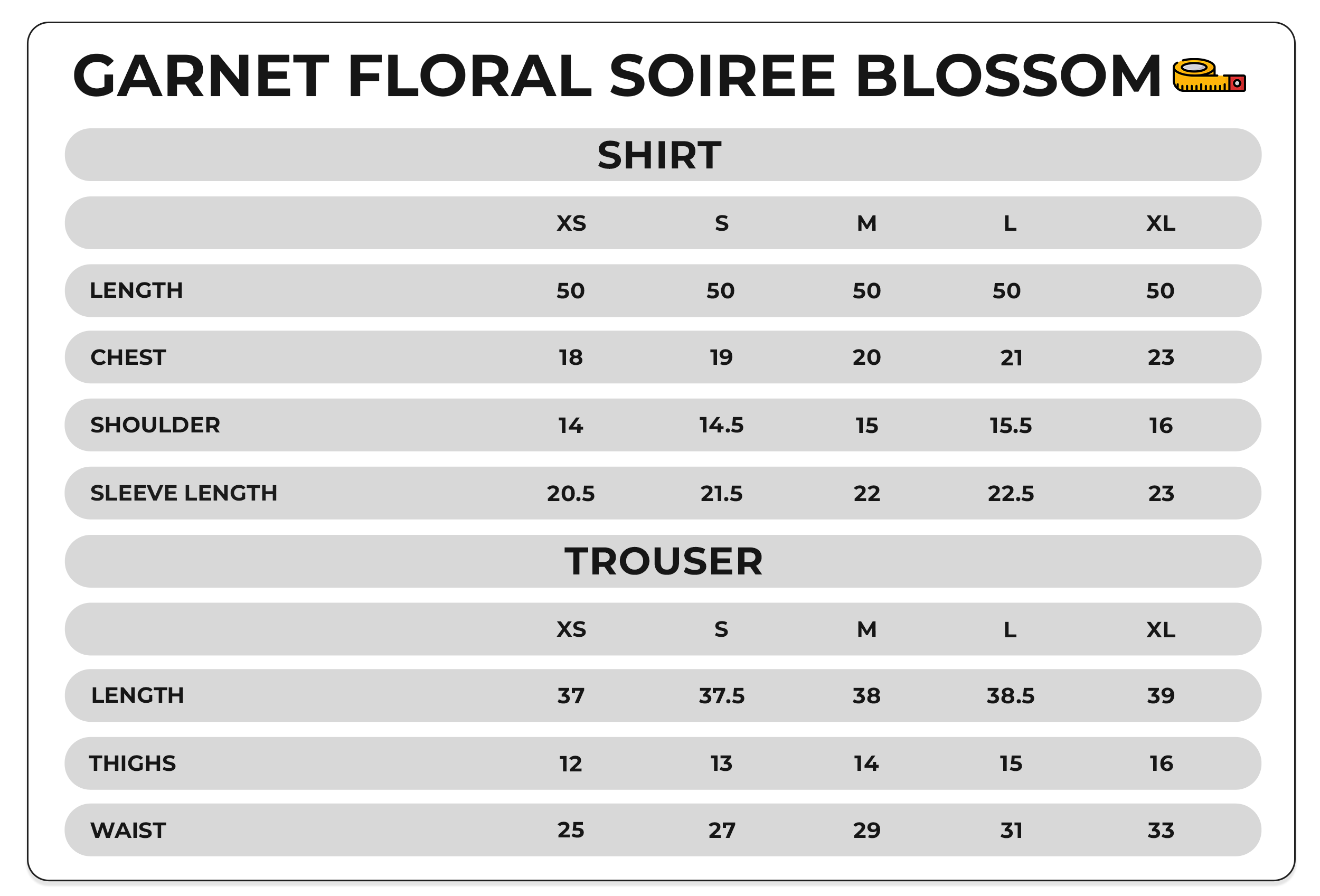 Size Chart Image