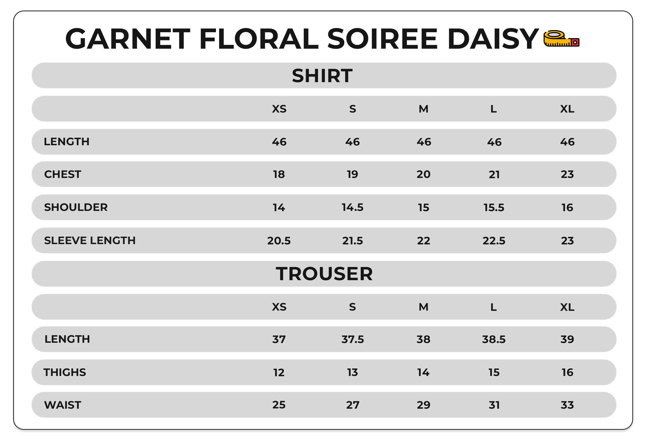 Size Chart Image