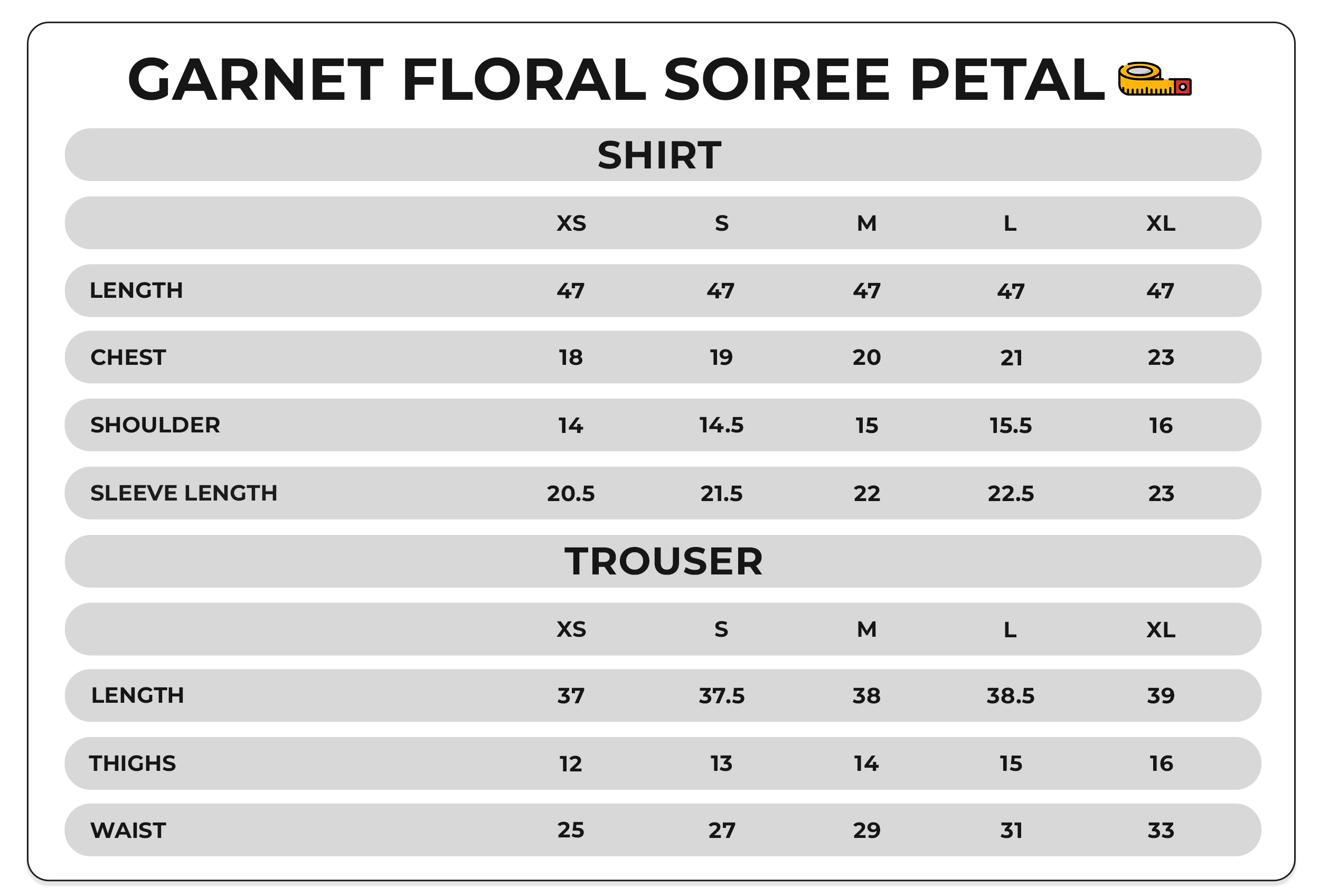 Size Chart Image