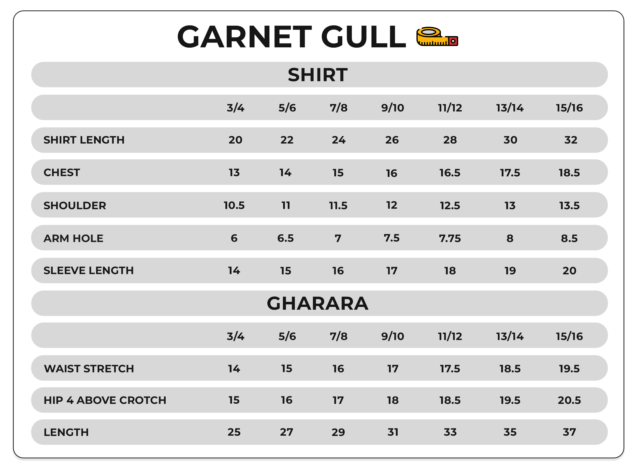 Size Chart Image