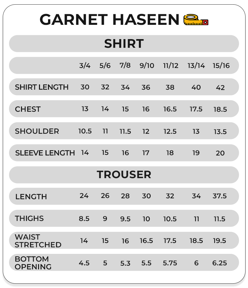 Size Chart Image