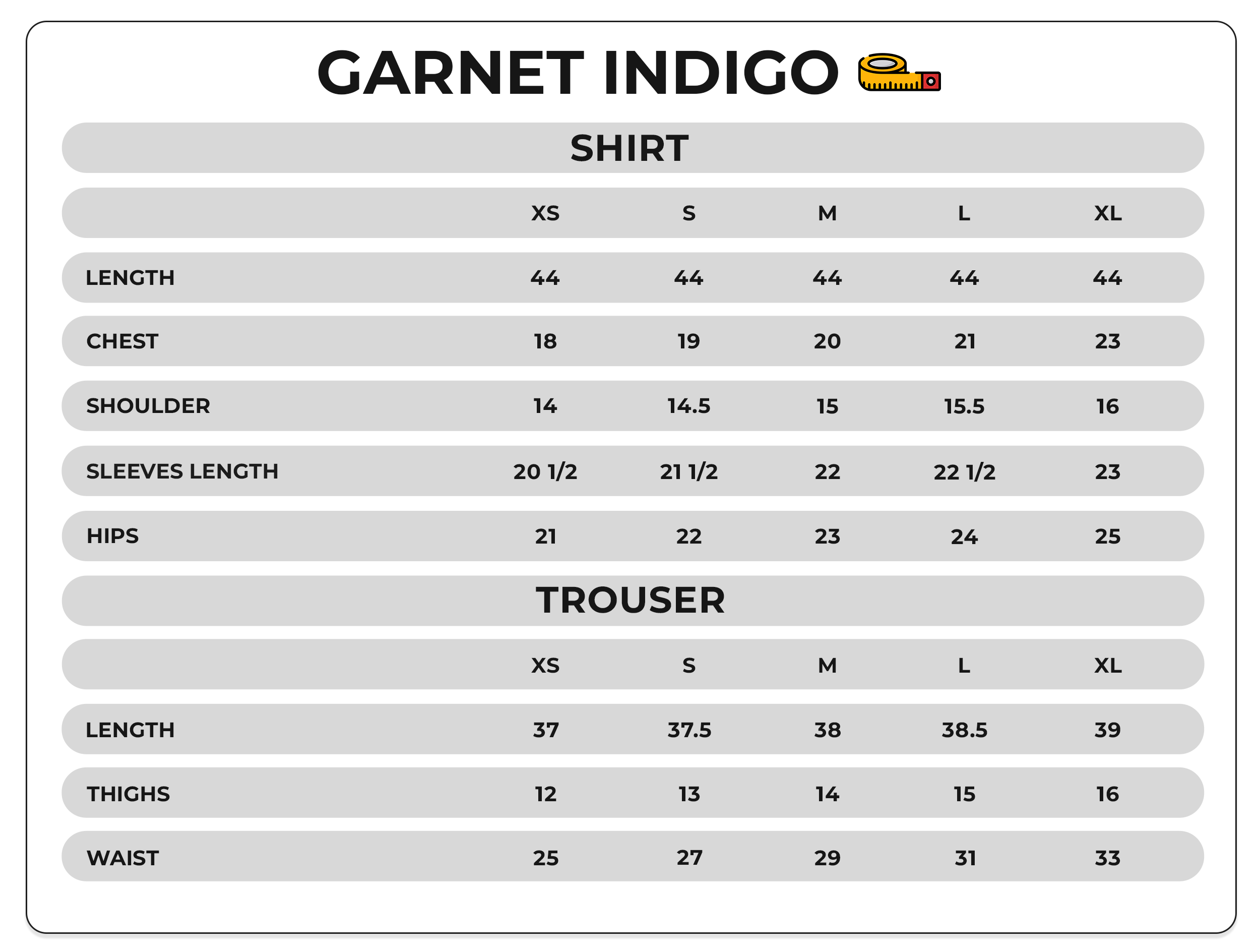 Size Chart Image