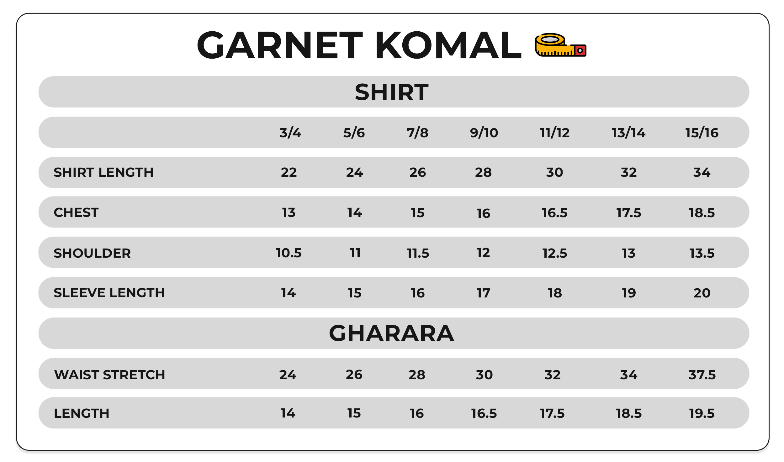 Size Chart Image