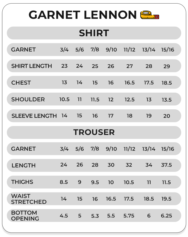 Size Chart Image