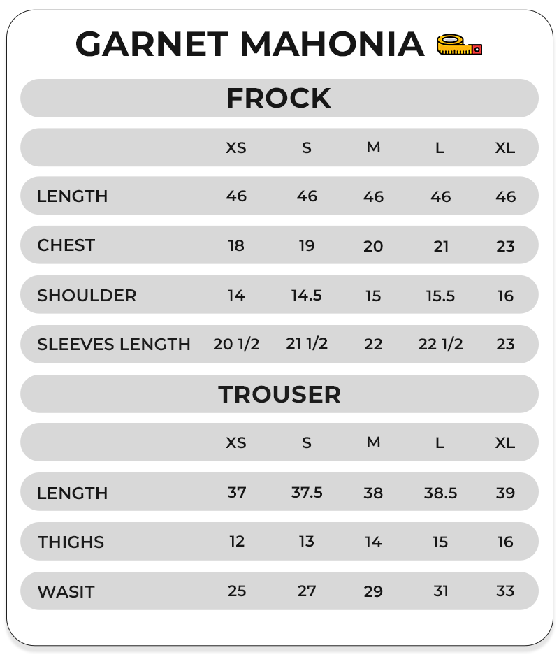 Size Chart Image