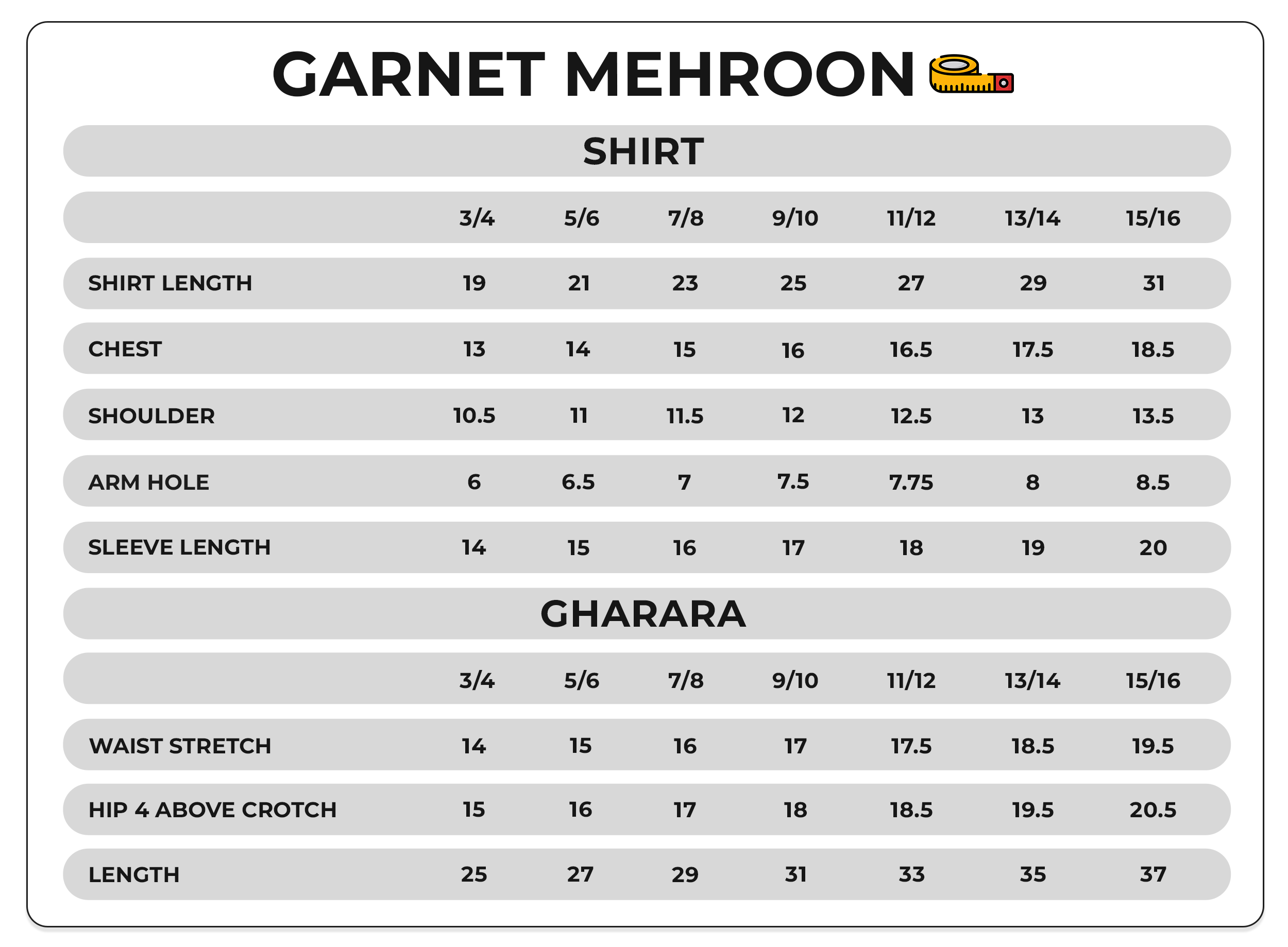 Size Chart Image