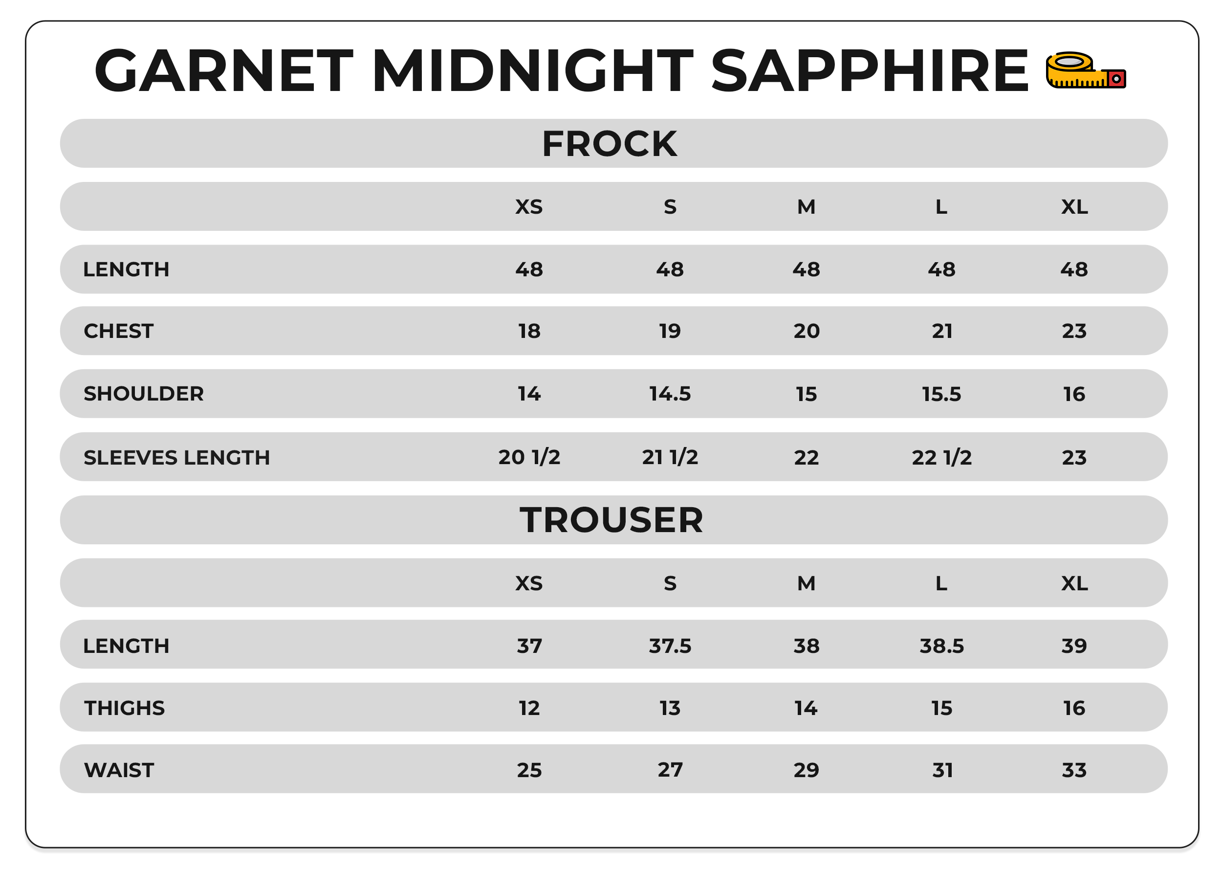 Size Chart Image