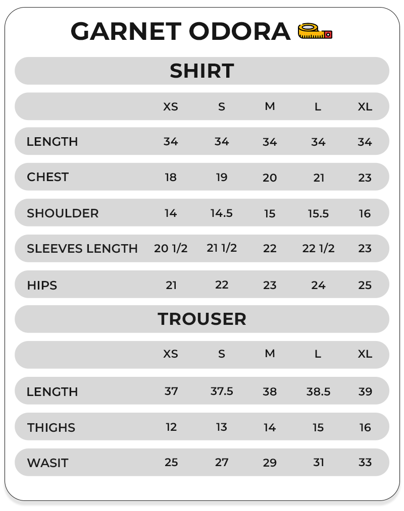 Size Chart Image