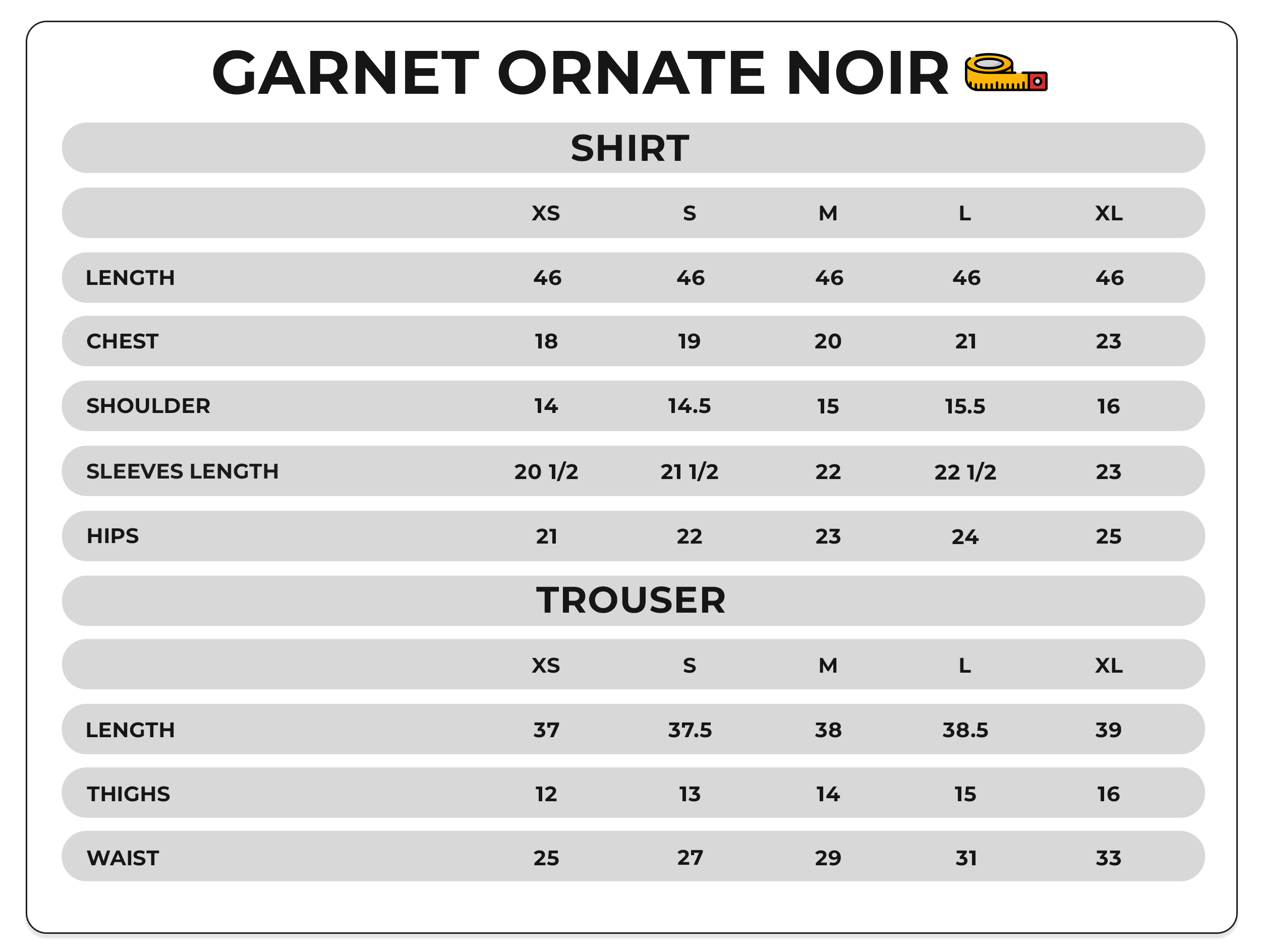 Size Chart Image