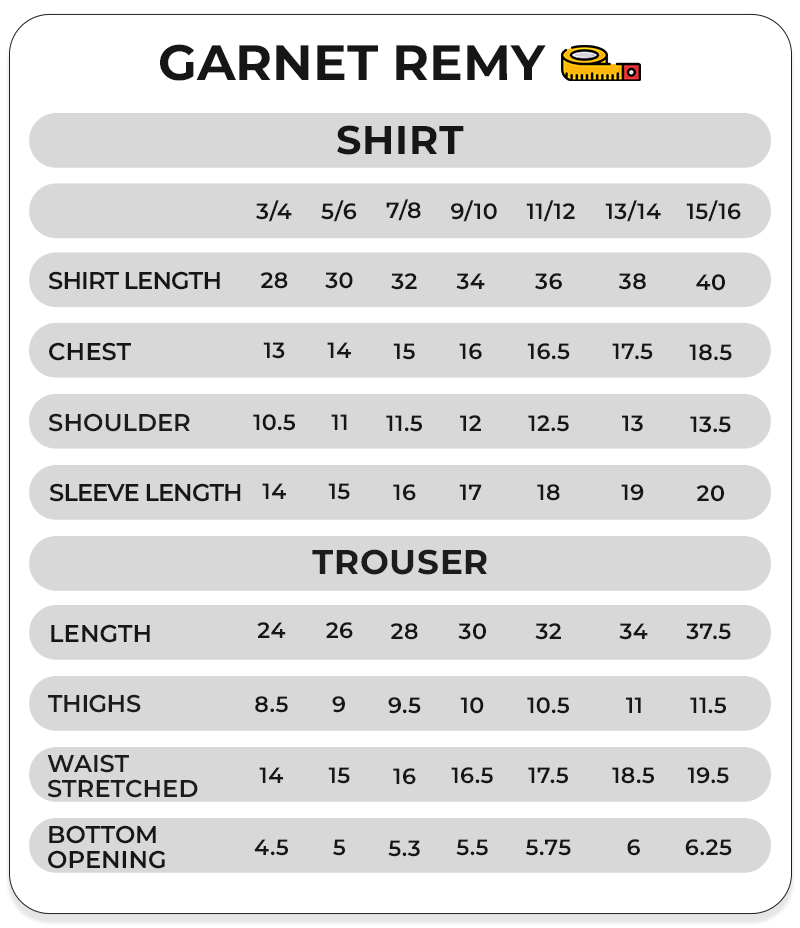 Size Chart Image