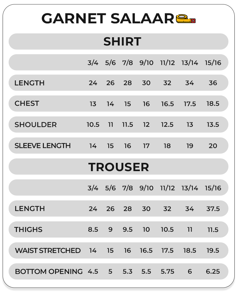 Size Chart Image