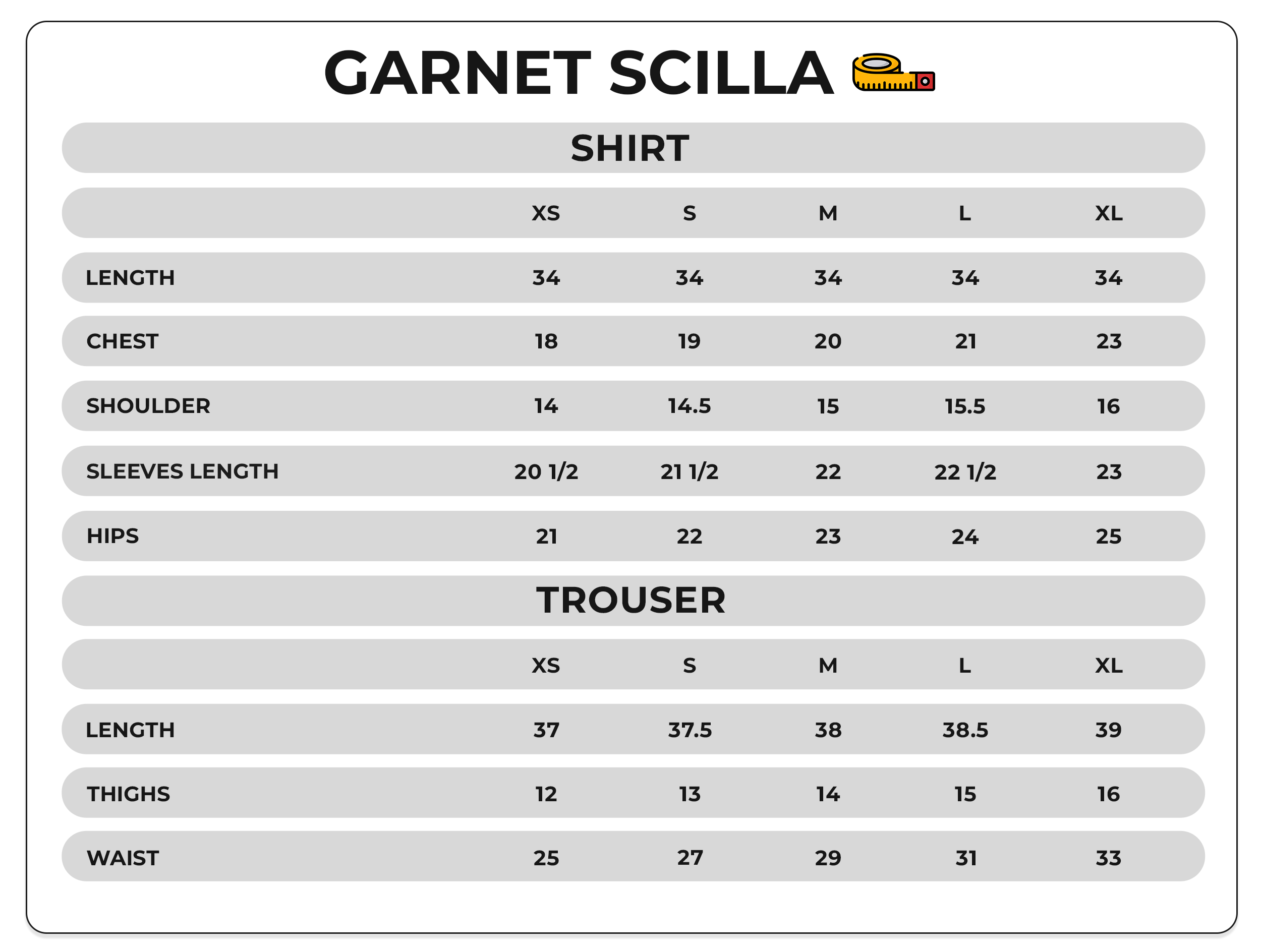 Size Chart Image