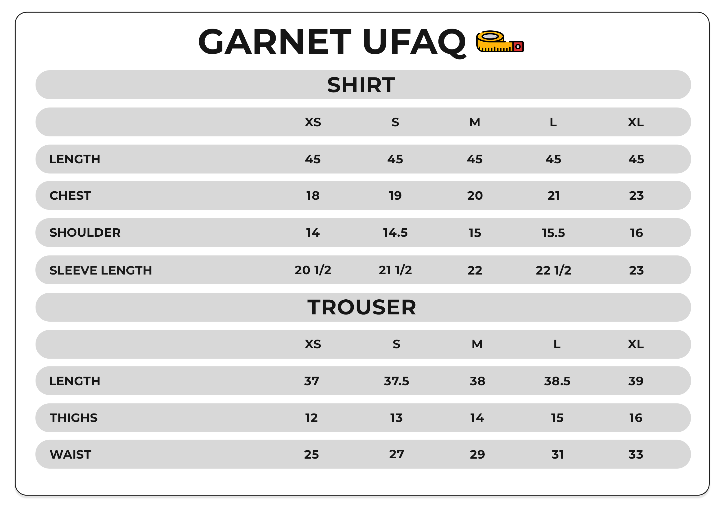 Size Chart Image