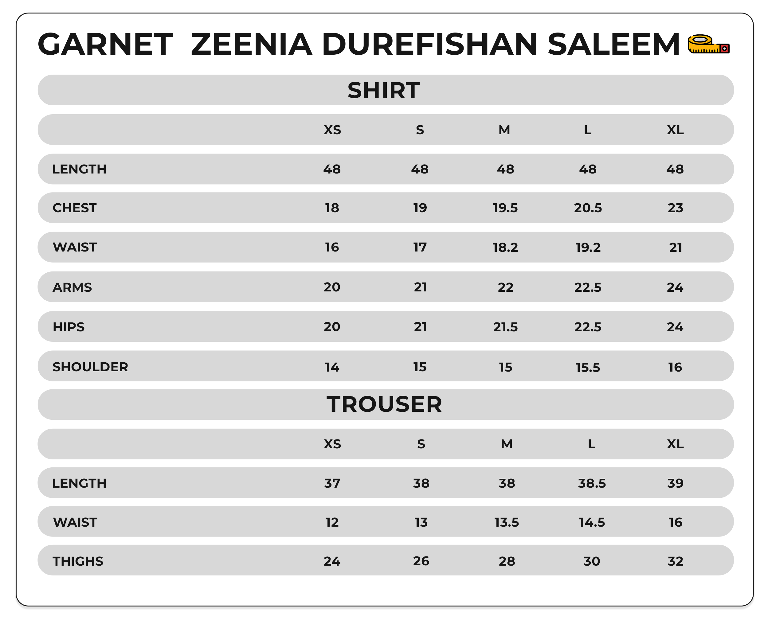 Size Chart Image