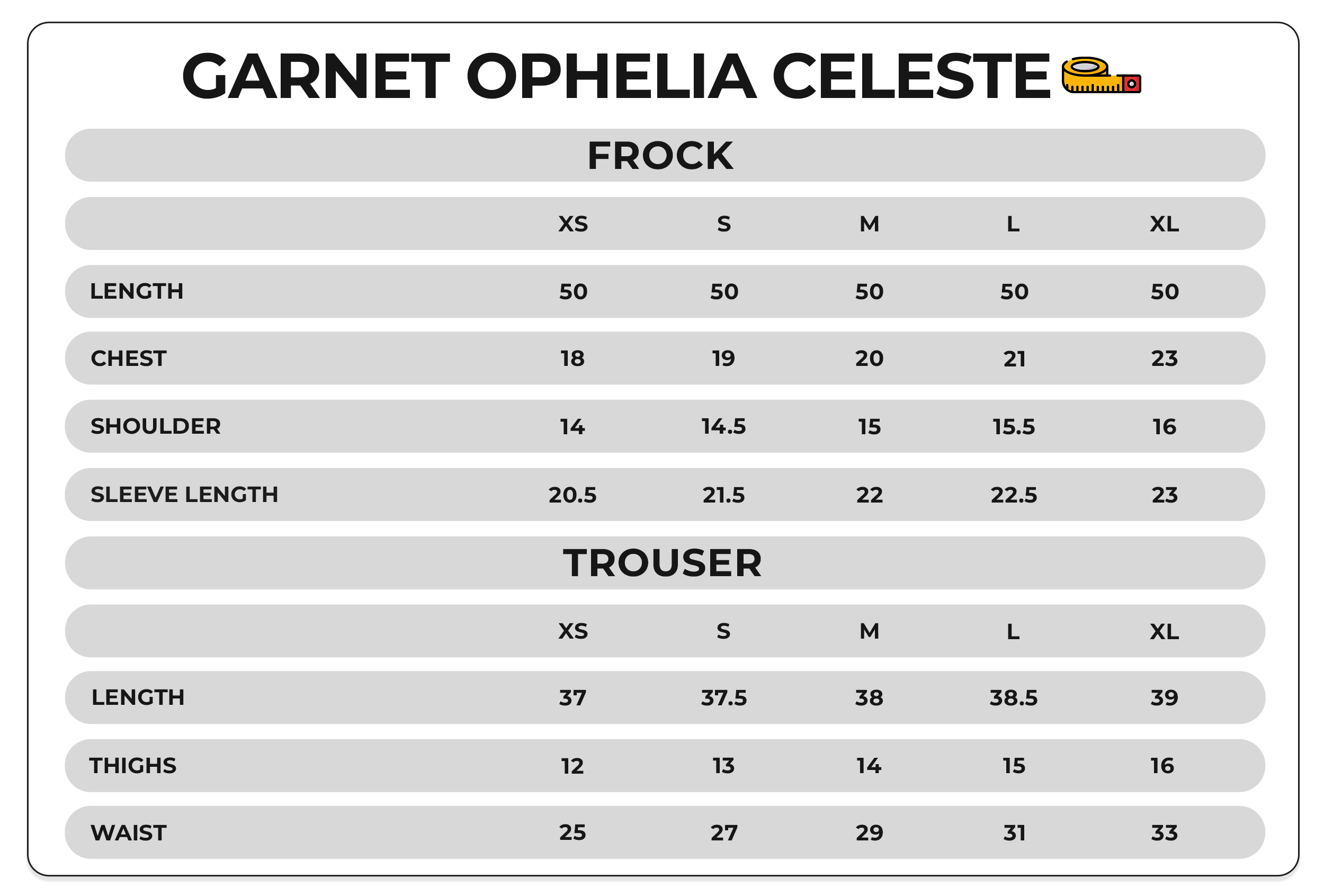 Size Chart Image