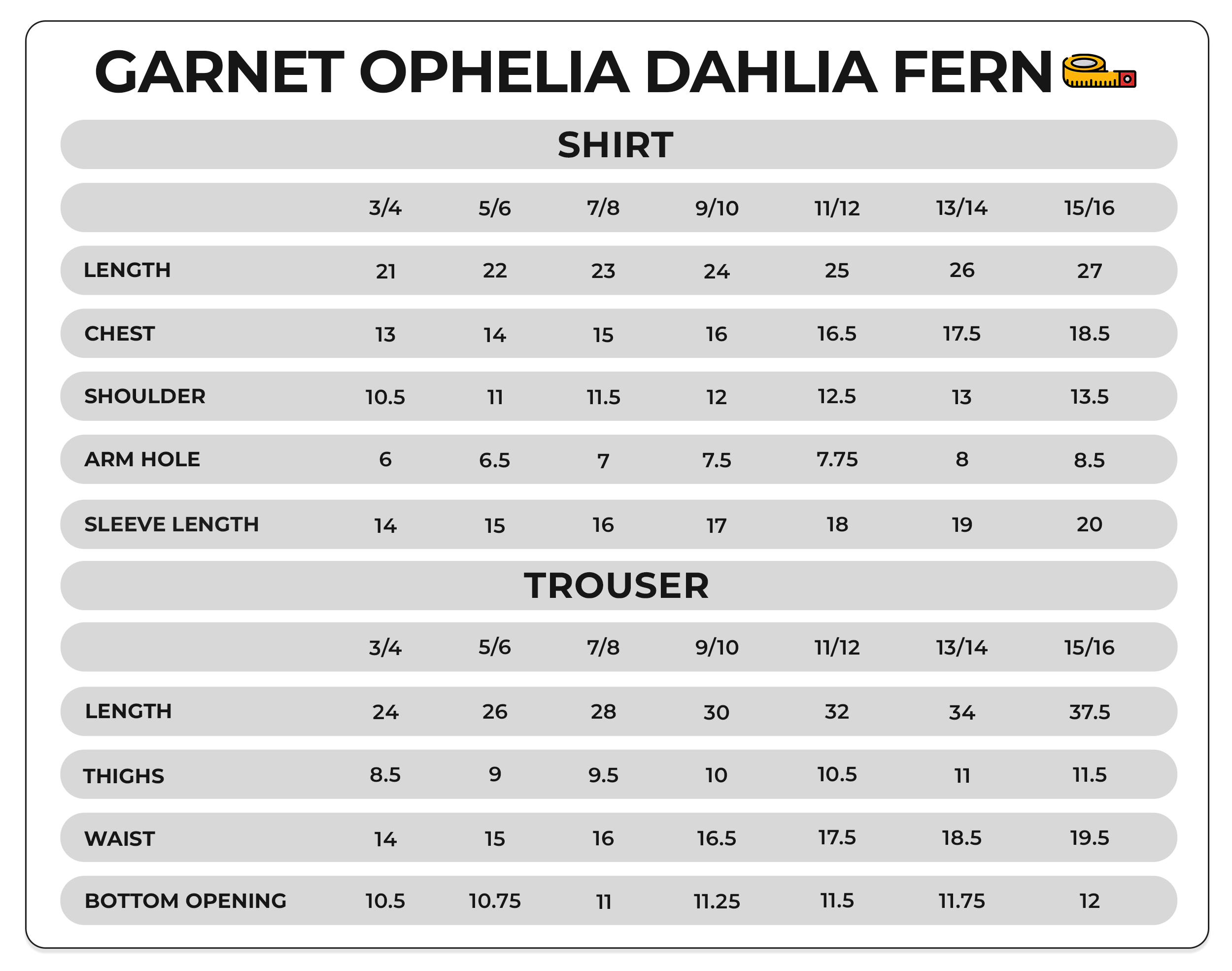 Size Chart Image