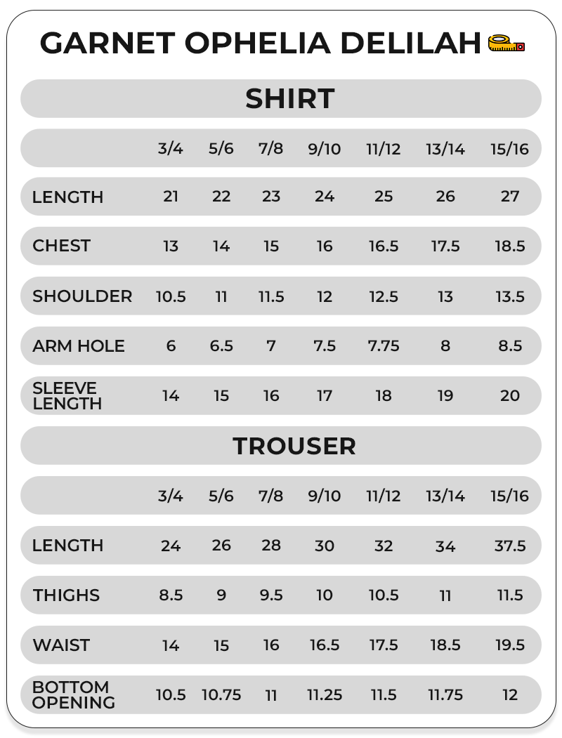 Size Chart Image