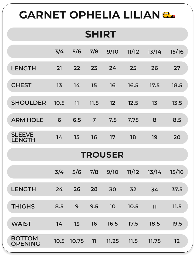 Size Chart Image