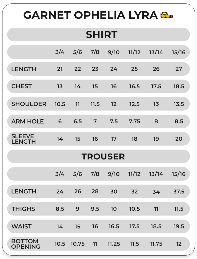 Size Chart Image