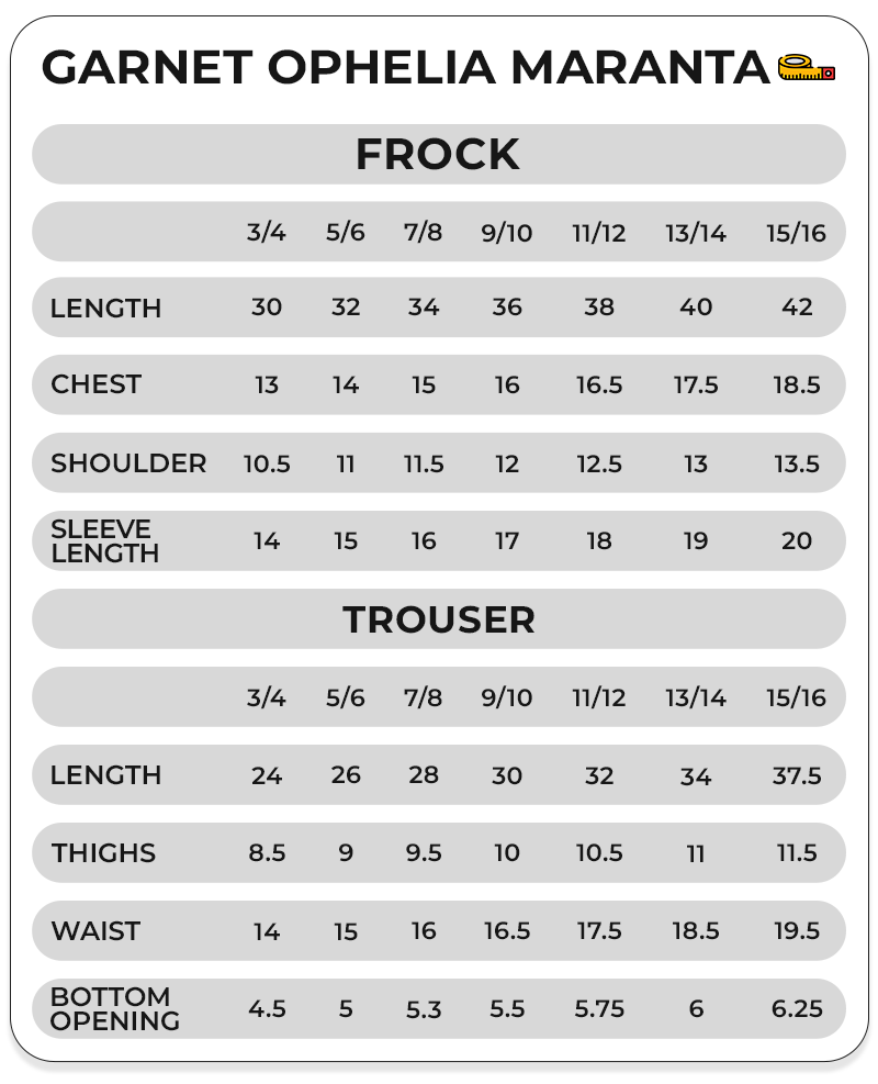 Size Chart Image