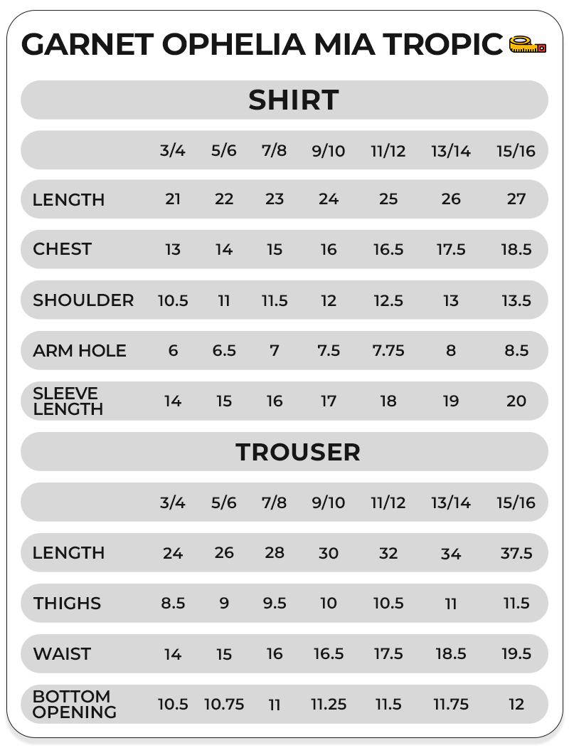 Size Chart Image