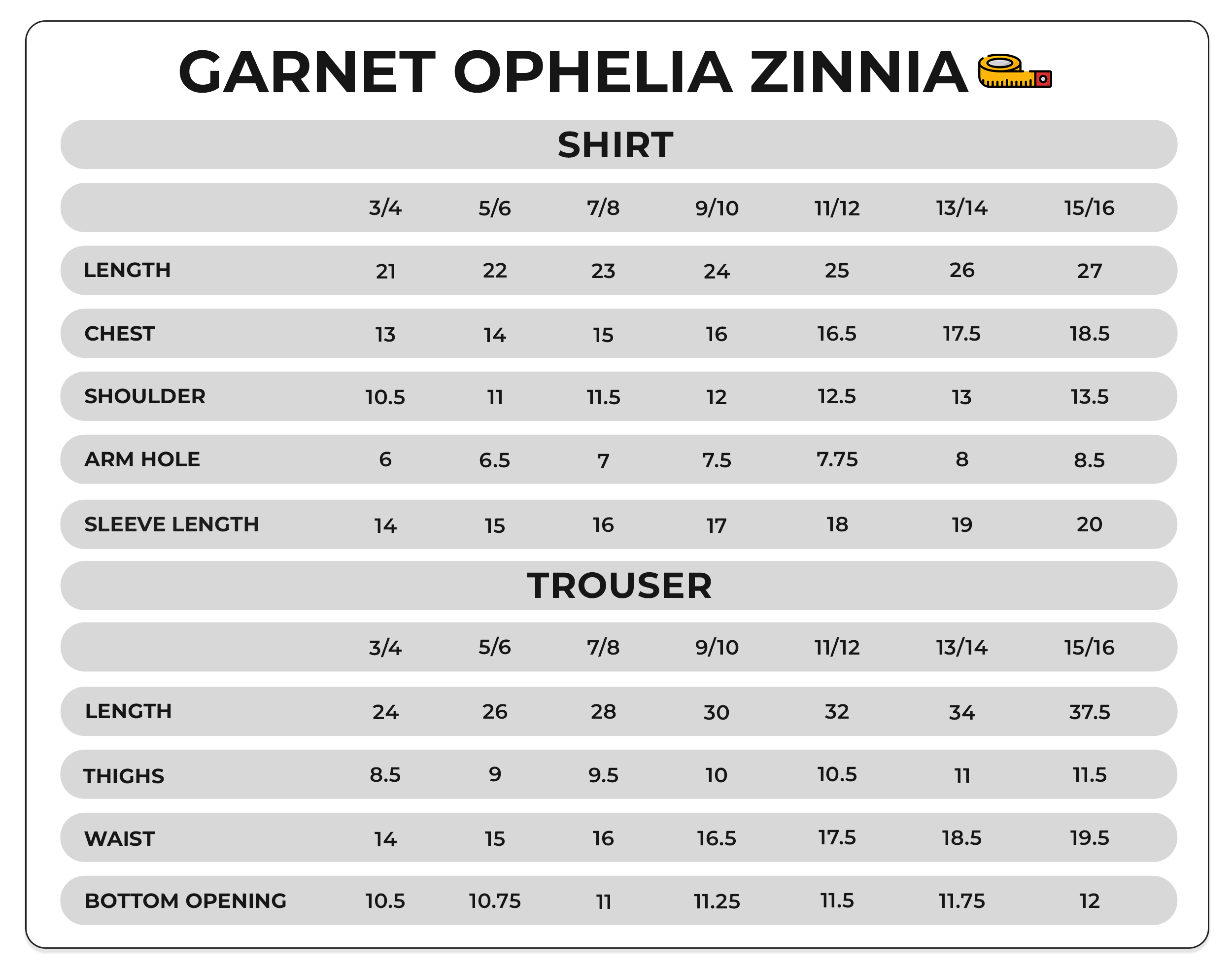 Size Chart Image