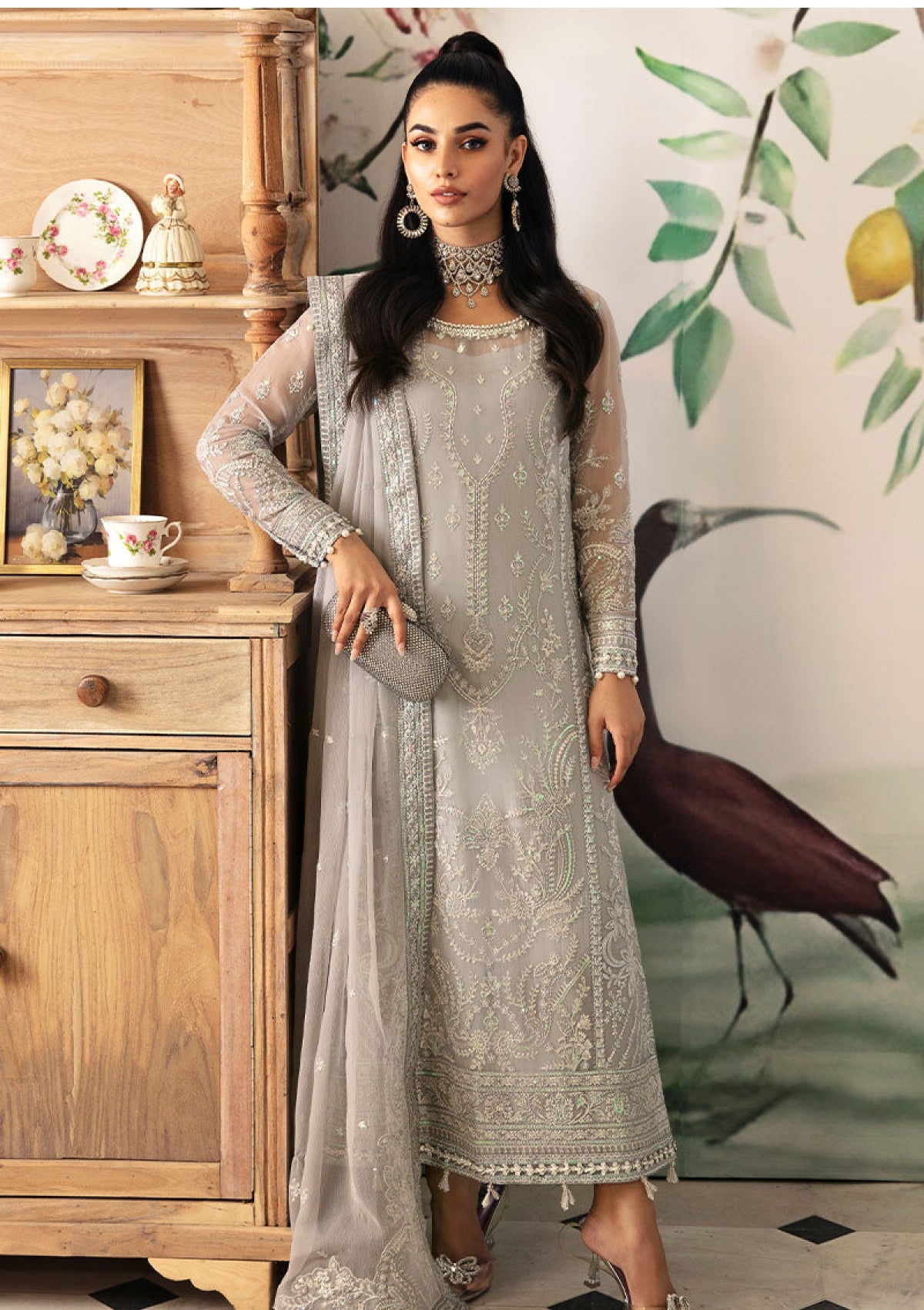 Formal Collection - Gulaal - Embroidered Chiffon - Vol 02 - GEC24#08 - Aubrey