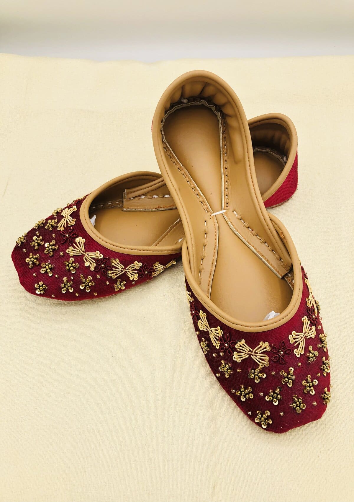 Footwear Collection - Chamak - Gilded Maroon - D#053