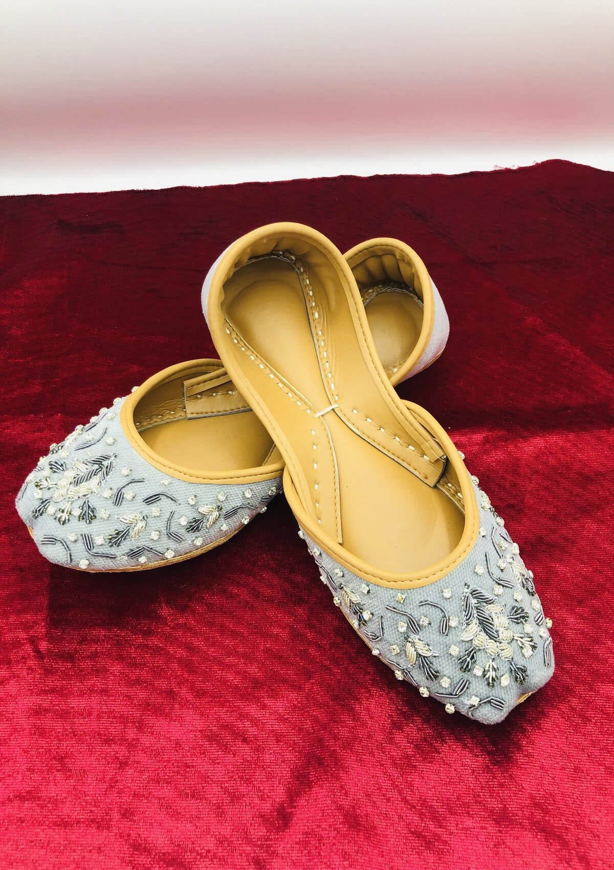 Footwear Collection - Chamak - Grey Loom - D#038 – Saleem Fabrics ...