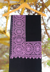 Pashmina Ari Work Shawl D - 134 - Black