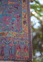 Pure Pashmina Kaani Jamawar Shawl D - 59 - M Grey