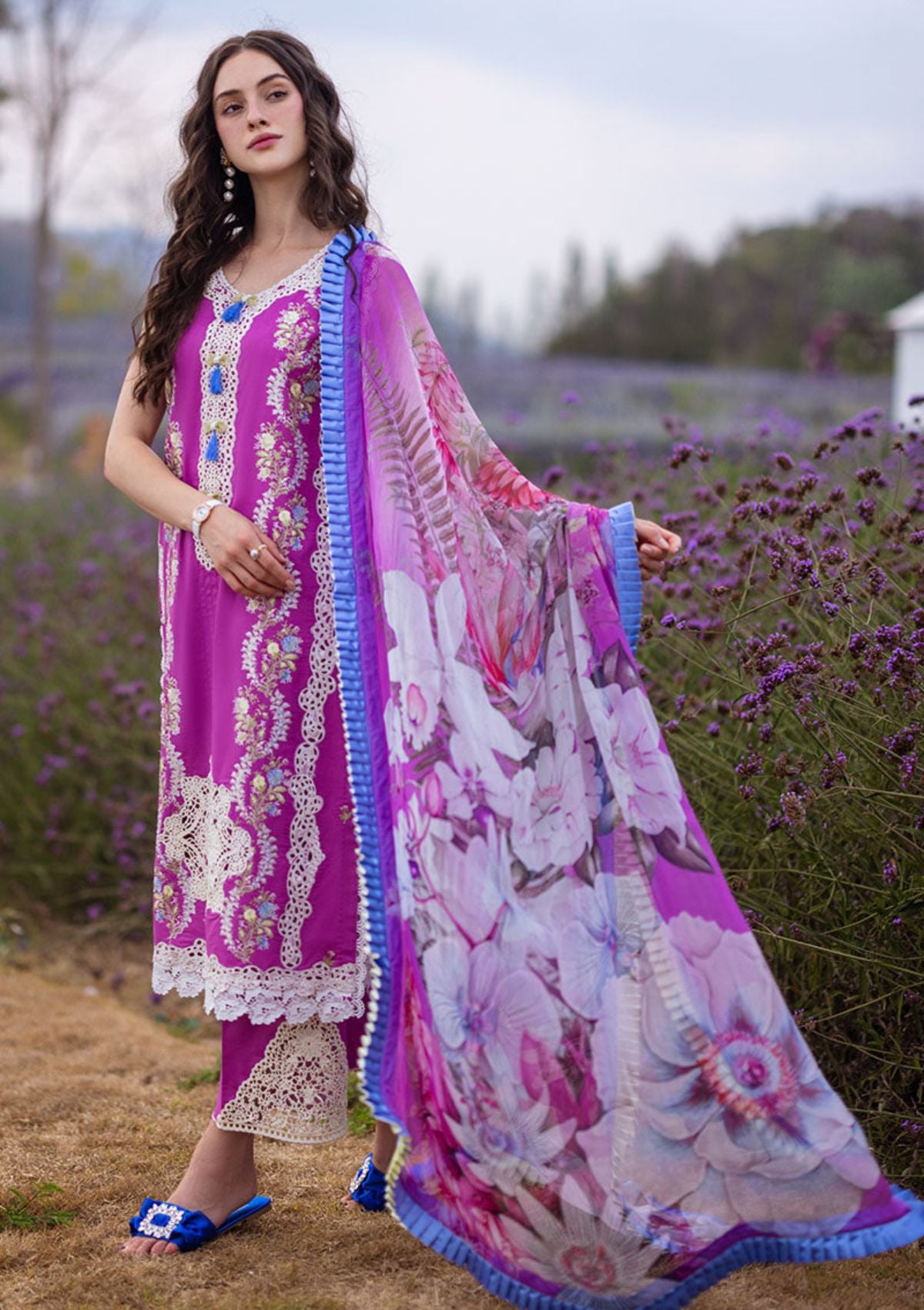 Lawn Collection - Mushq - Hemline - The Secret Garden - MH#3A