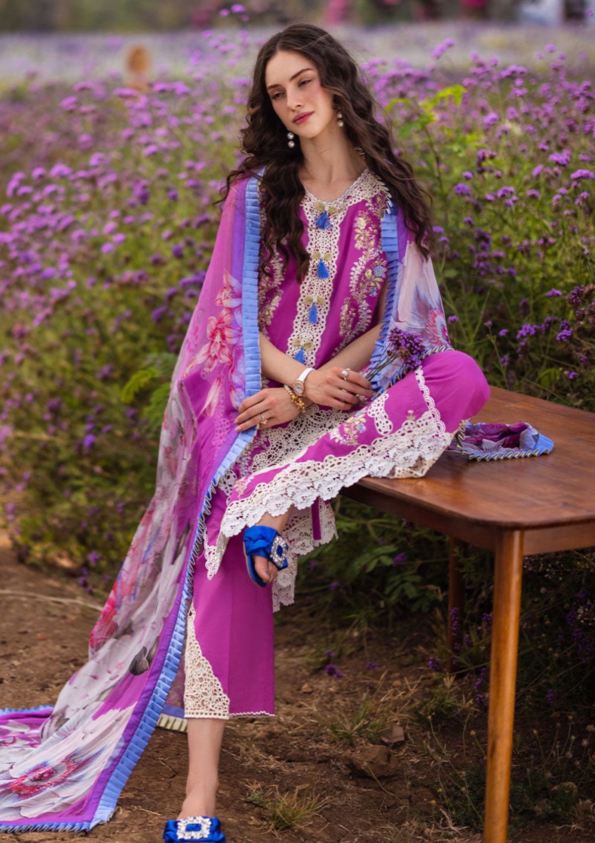 Lawn Collection - Mushq - Hemline - The Secret Garden - MH#3A