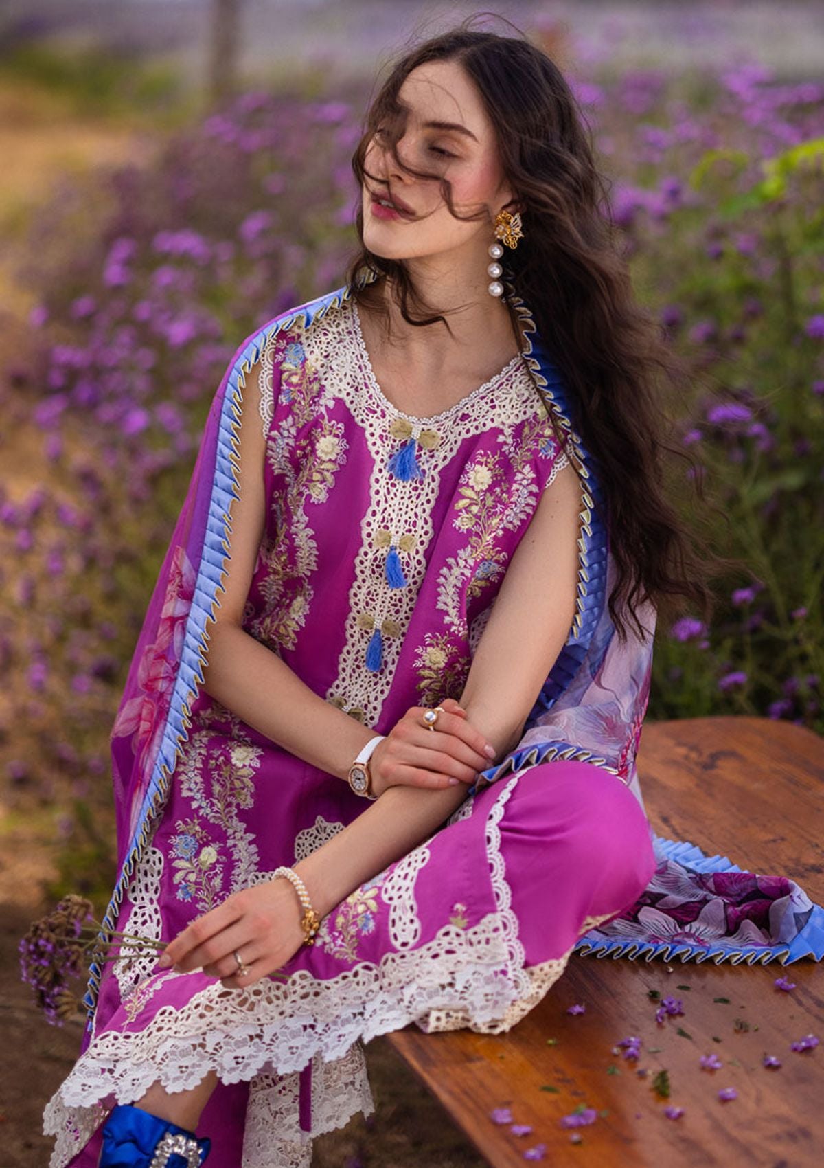 Lawn Collection - Mushq - Hemline - The Secret Garden - MH#3A