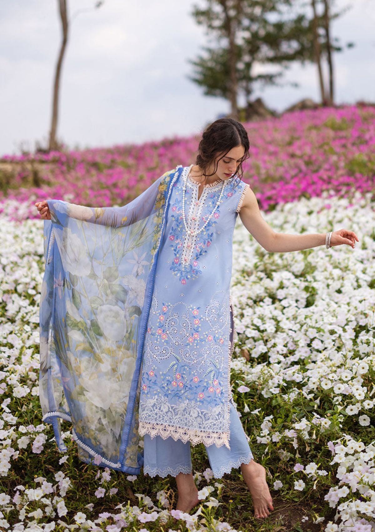 Lawn Collection - Mushq - Hemline - The Secret Garden - MH#8A