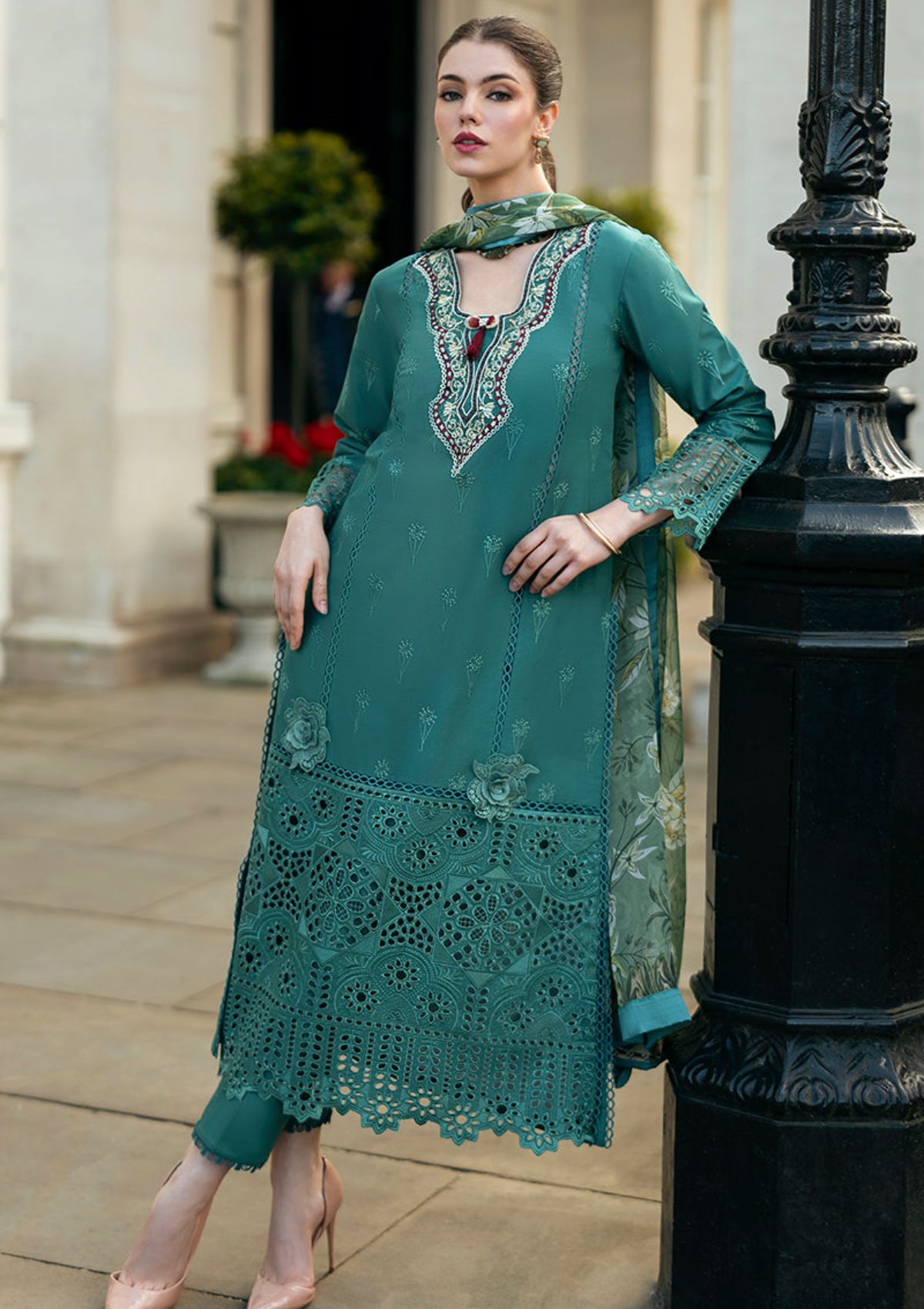 Lawn Collection - Mushq - Hemline Odyssey - HMC#04 - WHISPERING WAVES