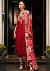 Lawn Collection - Mushq - Hemline Odyssey - HMC#06 - CRIMSON CHIC