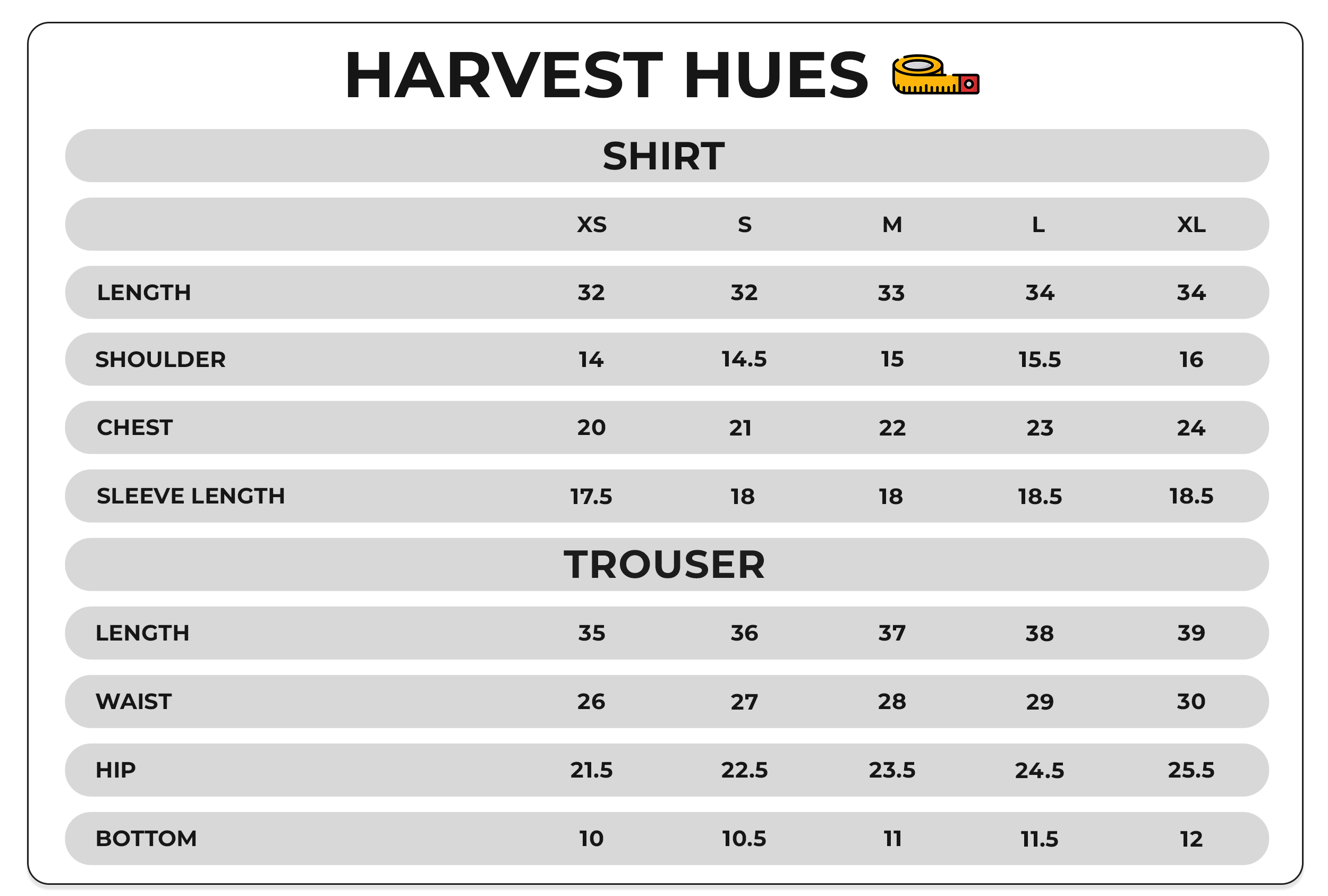 Size Chart Image